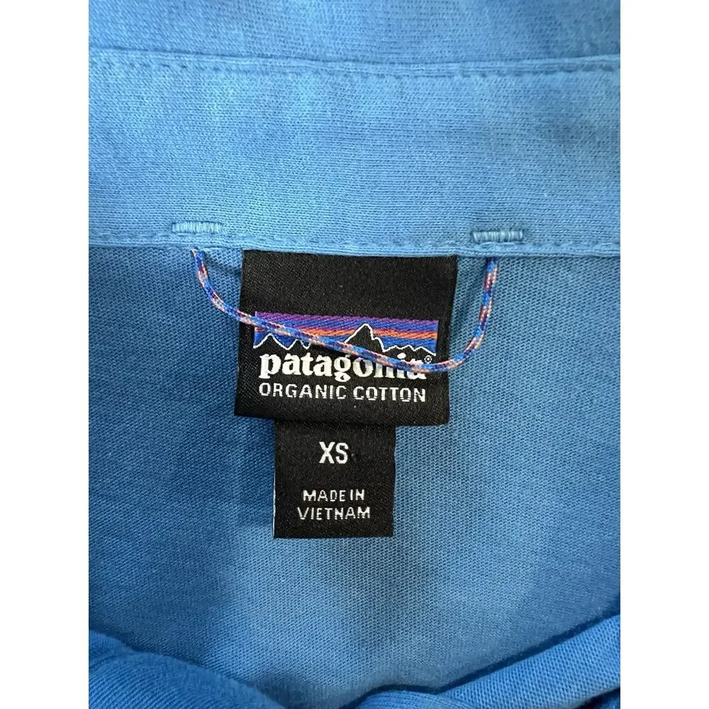 Patagonia Fish Logo Polo/Golf Shirt Size XS Casual Organic Cotton